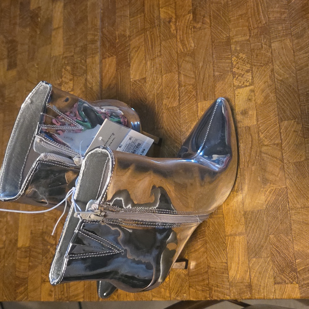 a new day Silver Ankle Boots